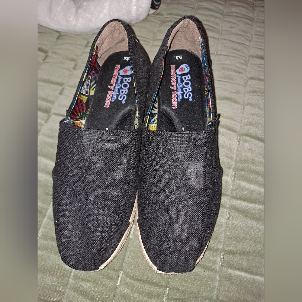 Skechers BOBS memory foam BLACK 8W Espadrilla.
